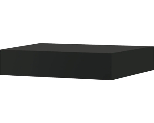 Schwarzes Wandboard in rechteckiger Form.