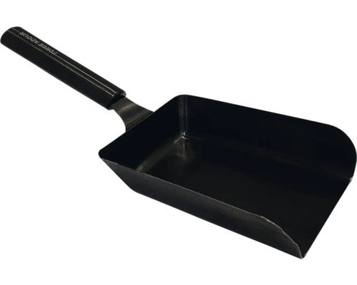 Forge Adour Kohleschaufel für Grill und Plancha aus schwarzem Stahl mit Griff.