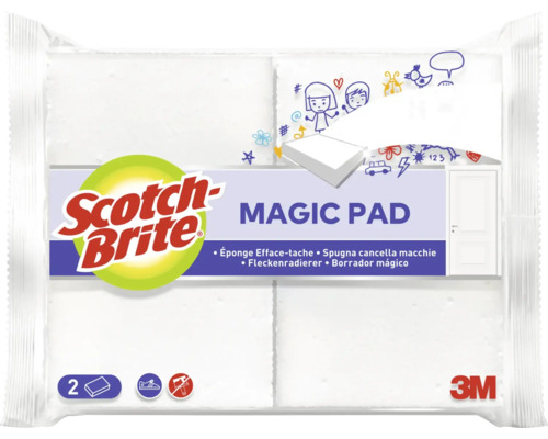 Scotch-Brite Magic Pad Fleckenradierer, 2er-Pack