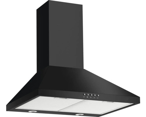 Hotte d'aspiration noire pour la cuisine