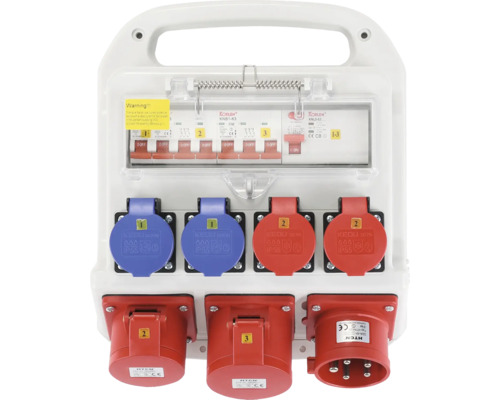 Baustromverteiler 32A CEE32/5 CEE32/5 CEE16/5 2 Baustromverteiler mit Sicherungen, Steckdosen und Tragegriff