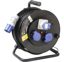 Enrouleur de câble avec câble de 30 mètres et plusieurs prises