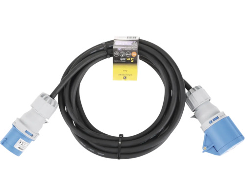 Câble de rallonge avec fiche CEE, 5 mètres