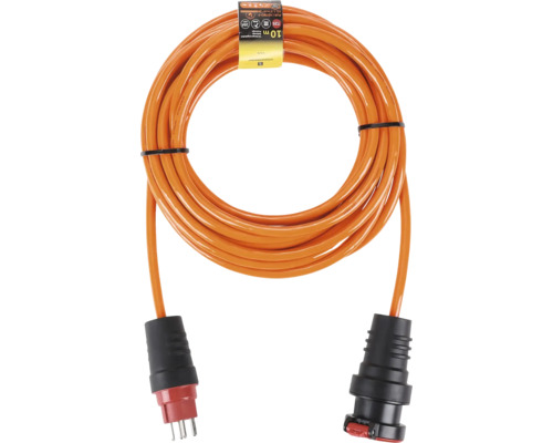 Verlängerungskabel mit Stecker und Kupplung, zehn Meter lang