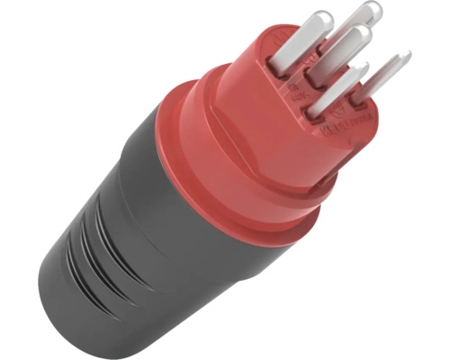 Stecker T25 schwarz Stecker mit fünf Stiften für Elektroinstallationen