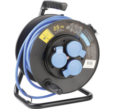 Kabeltrommel mit 25 Meter blauem Kabel