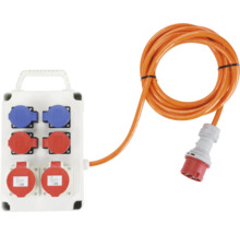 Verteilerkasten mit Starkstromstecker und Starkstromkabel