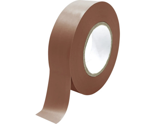 Eine Rolle braunes Isolierband.