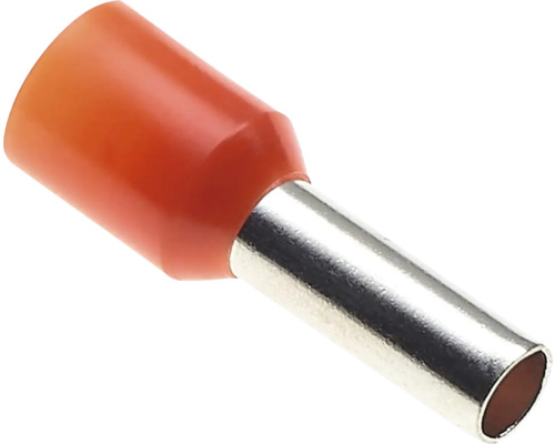 Aderendhülse aus Metall und Kunststoff