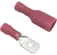 Zwei Kabelschuhe mit Steckfahne