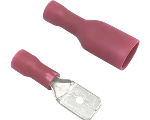 Zwei Kabelschuhe mit Steckfahne