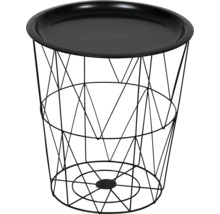 Dekorativer Beistelltisch aus Metall mit Tablett