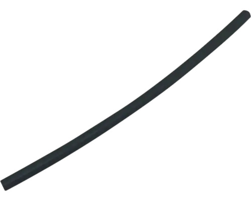 Schwarze Dichtungsschnur auf hellem Hintergrund