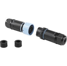 Connecteur de câble étanche avec trois contacts et deux bagues d'étanchéité