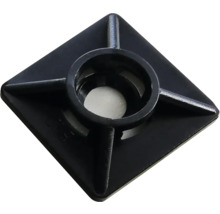 Base de serre-câble noire pour la fixation des câbles