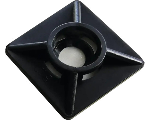 Base de serre-câble noire pour la fixation des câbles