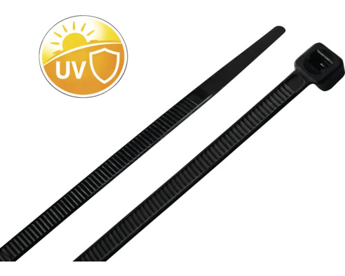 Schwarze Kabelbinder mit UV-Beständigkeit
