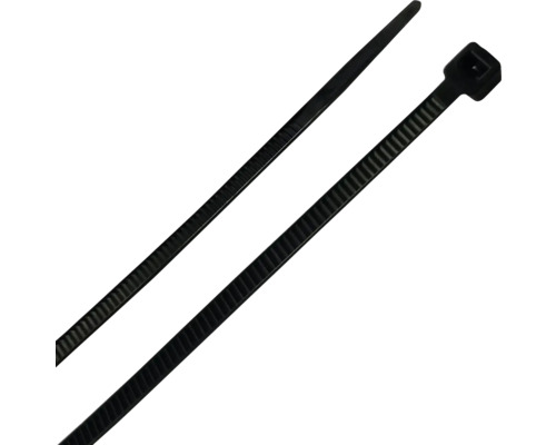 Schwarze Kabelbinder aus Kunststoff