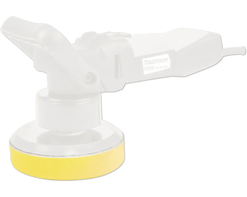 Polisseuse avec tampon de polissage jaune