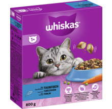 Whiskas Trockenfutter mit Thunfisch für Katzen ab einem Jahr in einer 800-Gramm-Packung