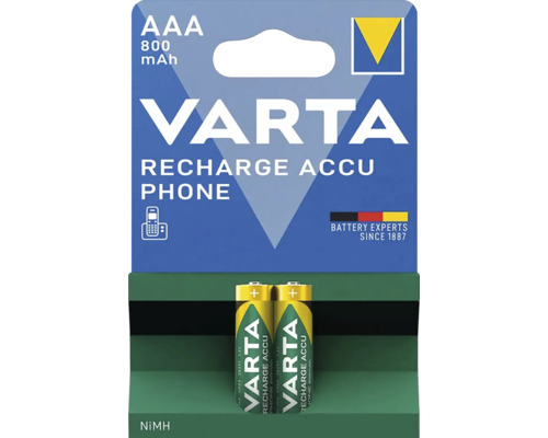 Varta Recharge Accu Phone AAA 800 mAh im Doppelpack