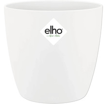 Pot de fleurs blanc avec logo Elho