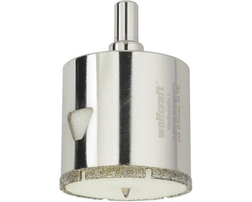 Scie cloche pour carrelage Wolfcraft diamètre 53 millimètres