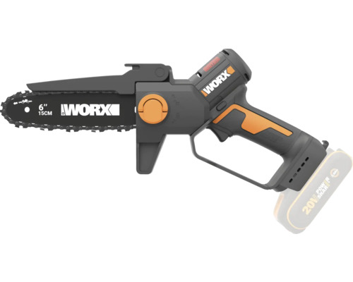 Tronçonneuse à batterie WORX avec une longueur de lame de 15 cm