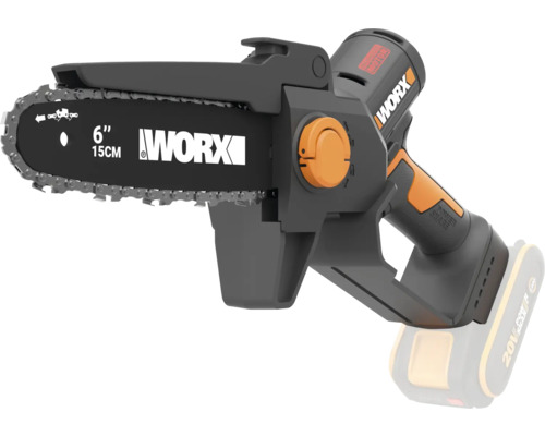 Tronçonneuse à batterie Worx avec une longueur de coupe de 15 centimètres