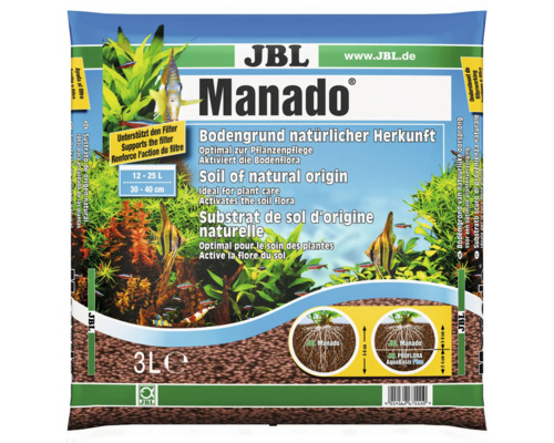 JBL Bodengrund Manado 3 l JBL Manado Bodengrund für Aquarien, 3 Liter