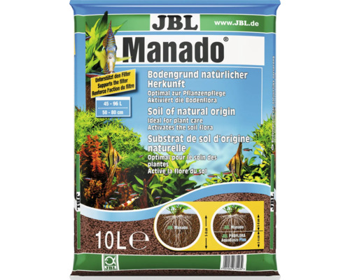 JBL Bodengrund Manado 10 l JBL Manado Bodengrund für Aquarien, 10 Liter Packung
