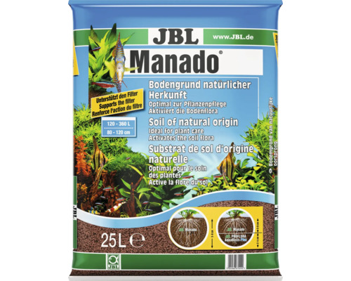 JBL Bodengrund Manado 25 l JBL Manado Bodengrund für Aquarien, 25 Liter Packung
