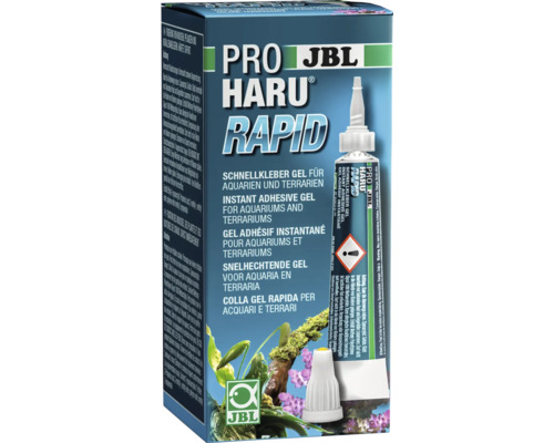 PRO JBL Haru Rapid Gel adhésif instantané pour aquariums et terrariums