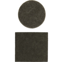 Patins en feutre de forme ronde et rectangulaire