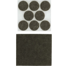 Patins de meubles en feutre, autocollants, de forme ronde et carrée