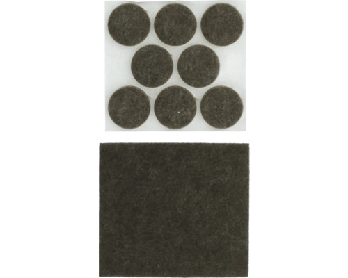 Patins de meubles en feutre, autocollants, de forme ronde et carrée