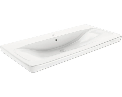 Lavabo en céramique blanche pour la salle de bain