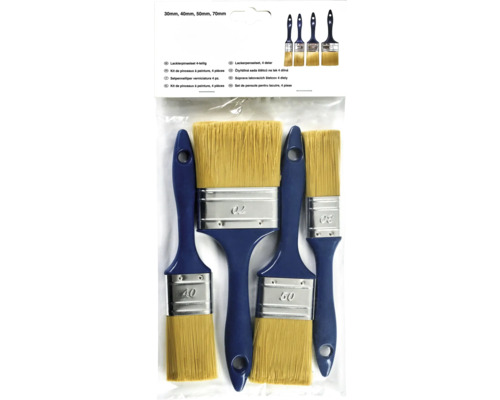 Kit de pinceaux à lasurer, quatre pièces, différentes tailles