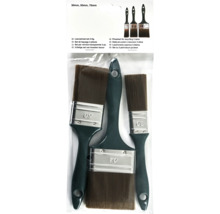 Ensemble de pinceaux à lasure, trois pièces, 30 millimètres, 50 millimètres, 70 millimètres