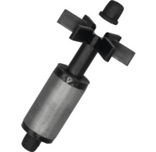 Rotor noir et gris pour pompe avec roue à ailettes et aimant, pièce de rechange pour systèmes de filtration.