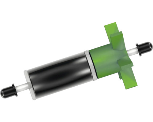 Rotor de remplacement avec cylindre magnétique et turbine verte pour pompes de bassin.