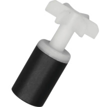 Rotor de rechange pour pompe avec aimant et turbine en plastique blanc.