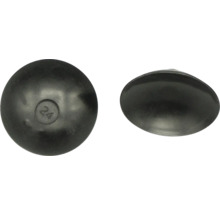 Capuchons de protection en plastique pour têtes de vis, noirs, taille 24, bombés.