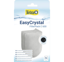 Tetra EasyCrystal FilterPack C 600, cartouches de filtration au charbon actif pour filtres d aquarium, lot de 3.
