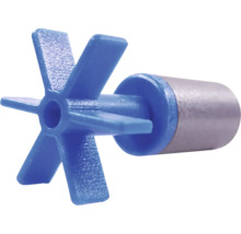 Turbine en plastique bleu avec rotor métallique, pièce de rechange pour pompes à eau.