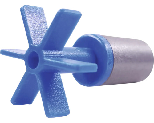 Turbine en plastique bleu avec rotor métallique, pièce de rechange pour pompes à eau.