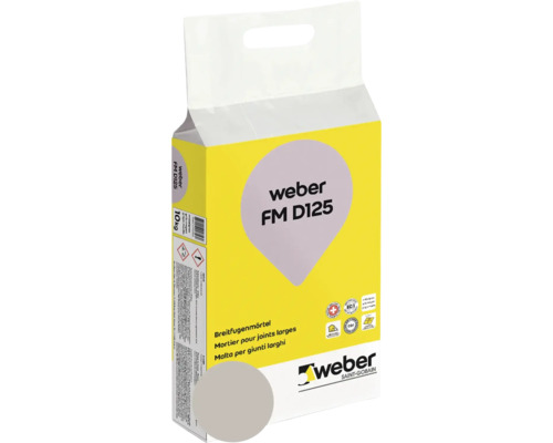 Weber FM D125 mortier pour joints larges, conditionnement de 10 kg