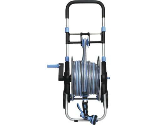 Schlauchtrommelwagen mit Schlauch und Spritzpistole