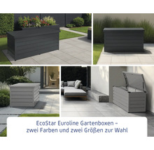 EcoStar Euroline Gartenboxen in verschiedenen Größen und Farben für den Aussenbereich