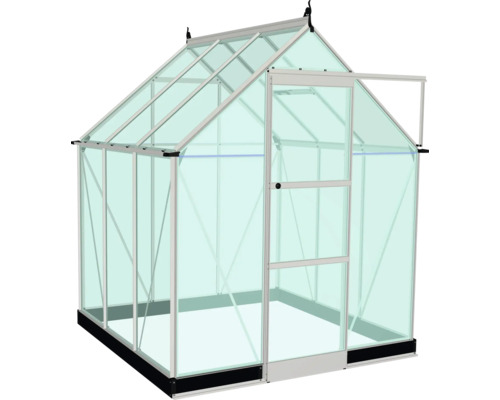 Gewächshaus mit geöffneter Tür